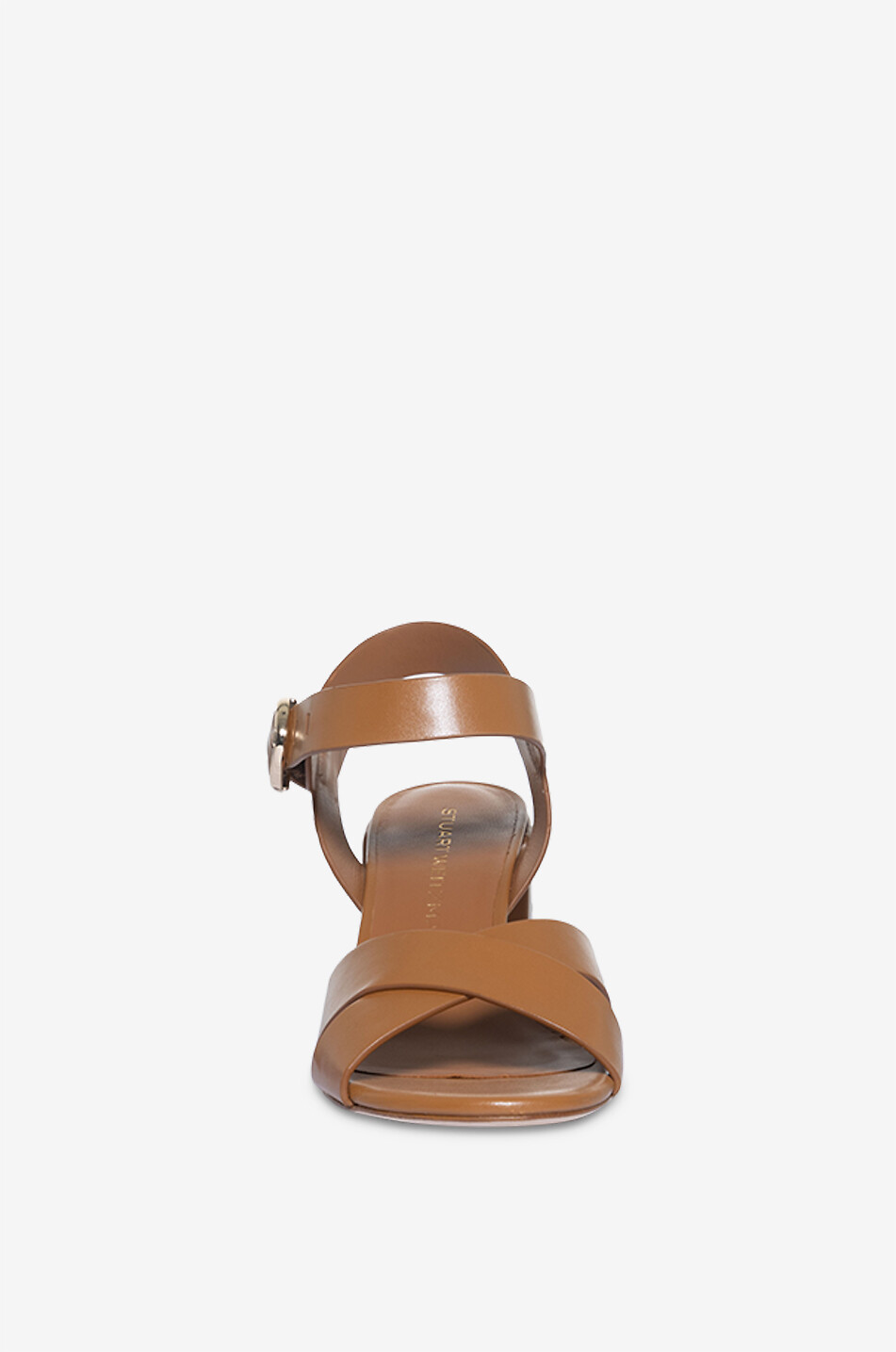 STUART WEITZMAN Glattledersandalen mit Blockabsatz Benni 75 Damen BRAUN 2