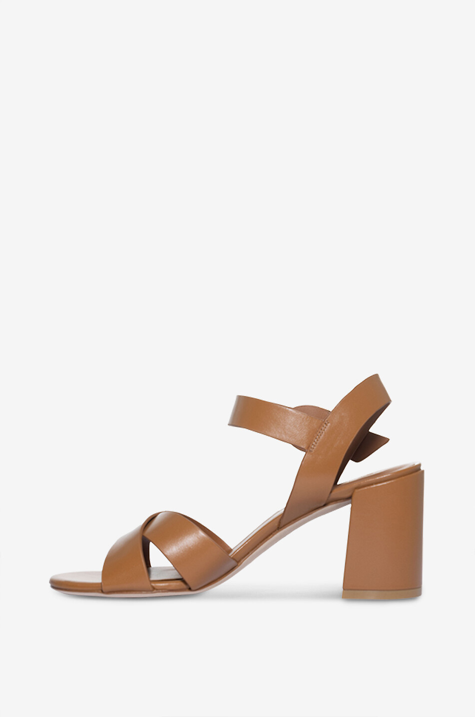 STUART WEITZMAN Glattledersandalen mit Blockabsatz Benni 75 Damen BRAUN 3