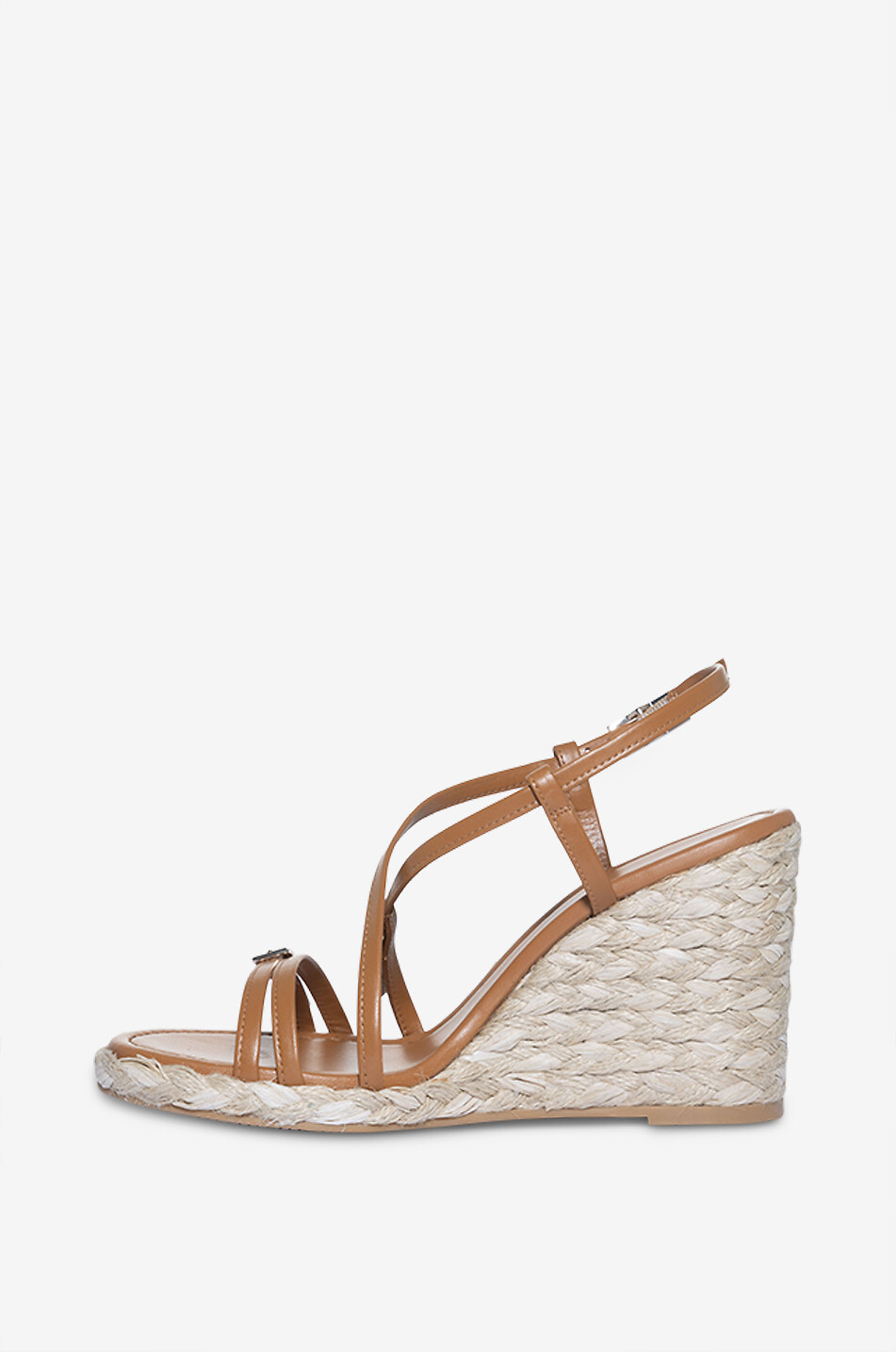Georgie Espadrille 85 smooth leather wedge sandals