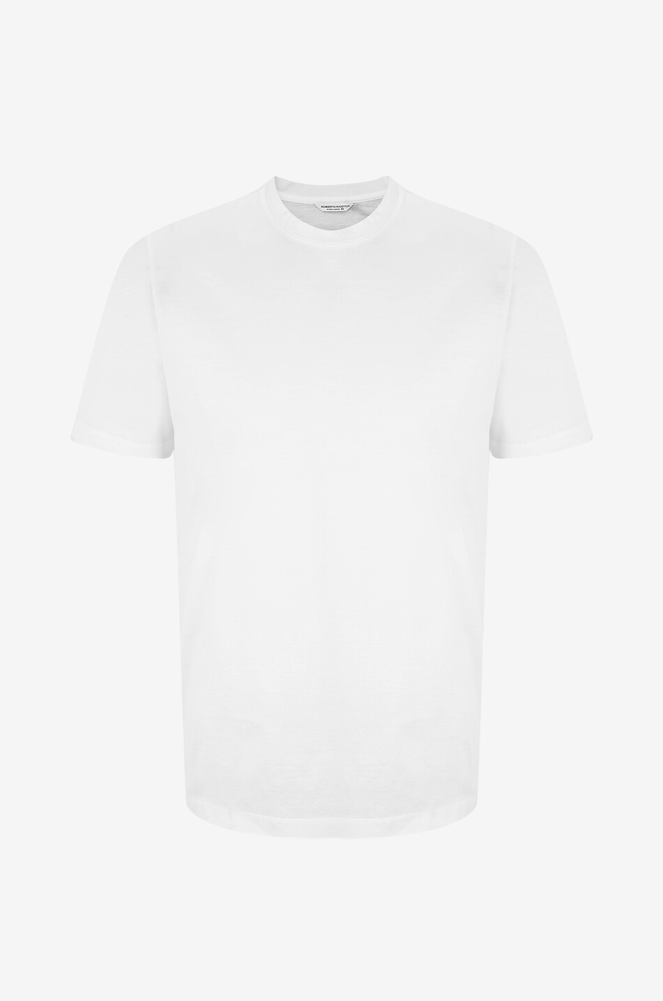 ROBERTO RICETTI Kurzärmeliges T-Shirt aus Baumwolle Herren WEISS 1