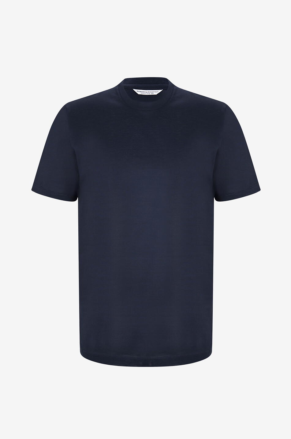 ROBERTO RICETTI Cotton short-sleeved T-shirt Men DARK BLUE 1