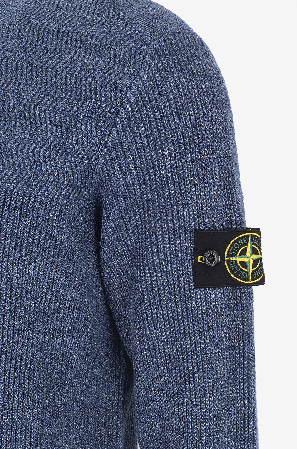 STONE ISLAND Pullover mit Rundhalsausschnitt aus Leinen 5100028 Herren DUNKELBLAU 3