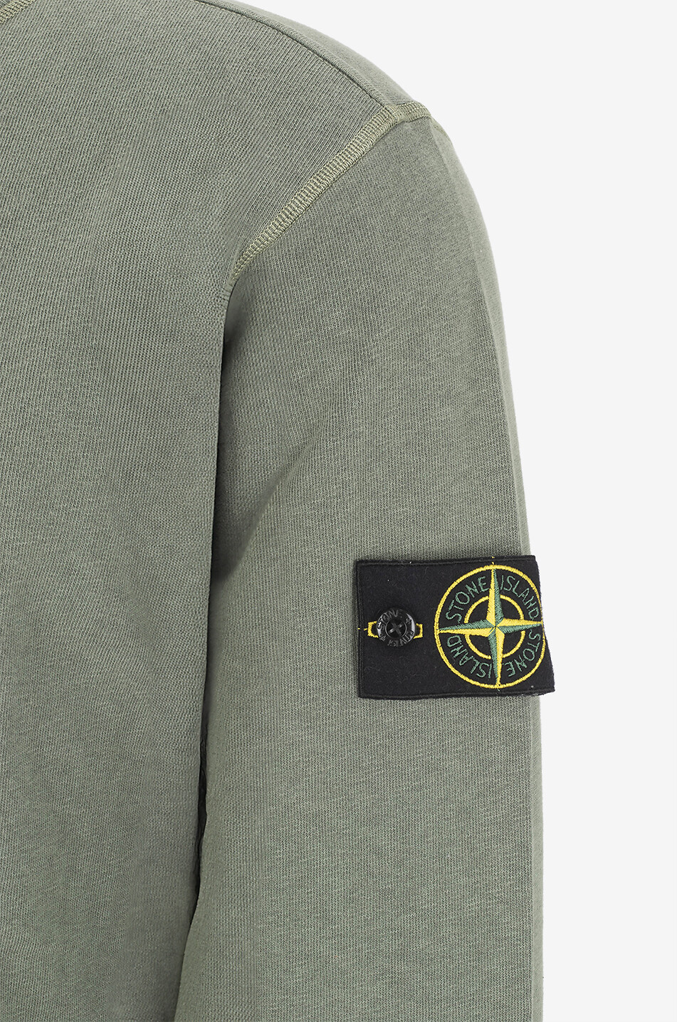 STONE ISLAND Rundhals-Sweatshirt aus Baumwolle 6100020 Old Effect Herren GRÜN 3