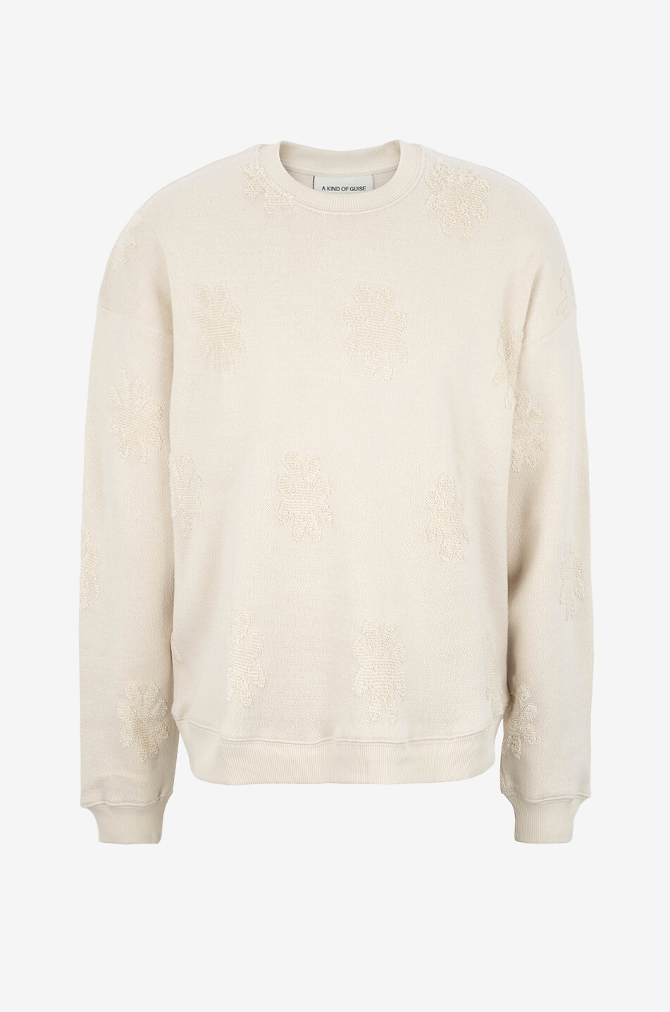 A KIND OF GUISE Sweat-shirt à motif floral Kandy Crewneck Homme BLANC CASSE 1
