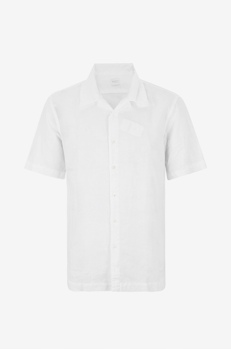 04651/ Kurzarmhemd aus Leinen Summer Herren WEISS 1