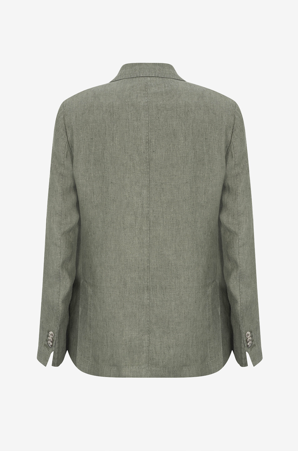 GIAMPAOLO Lizzano single-breasted linen blazer Men MEDIUM GREEN 2