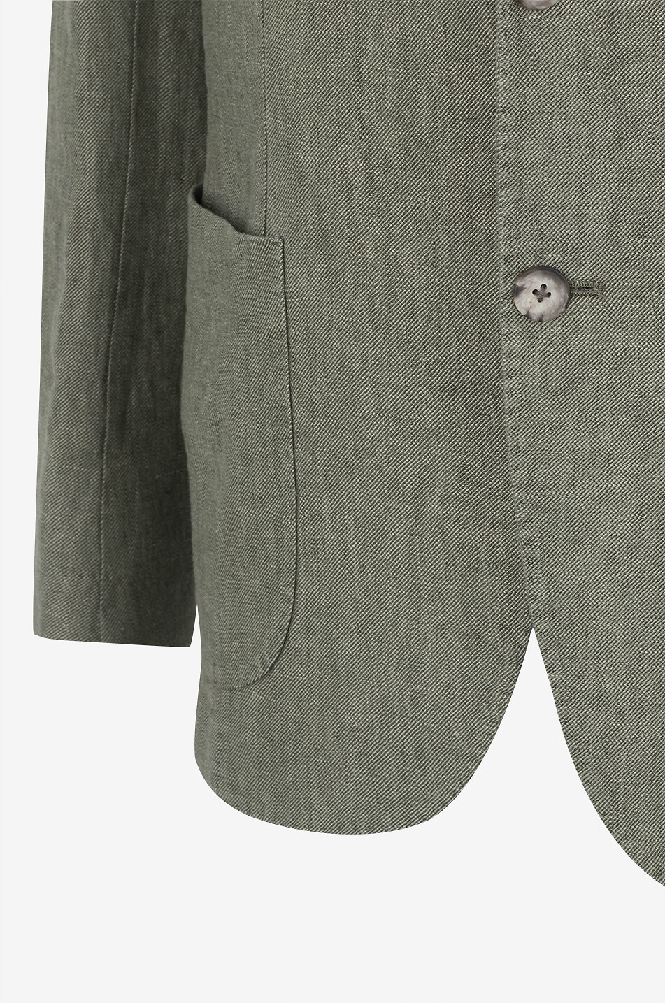 GIAMPAOLO Lizzano single-breasted linen blazer Men MEDIUM GREEN 3