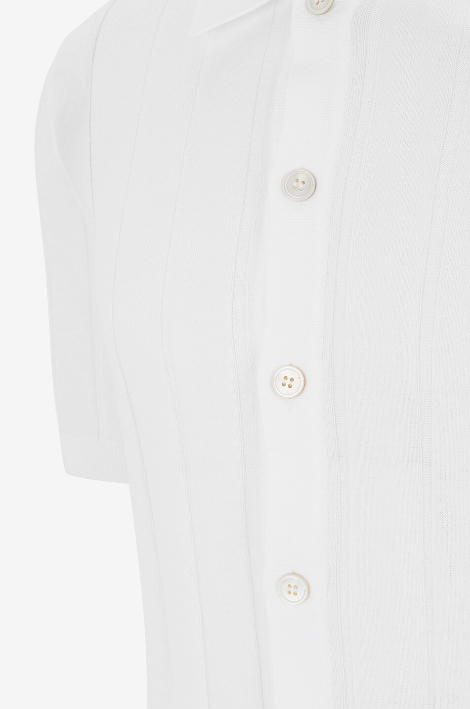 GRAN SASSO Feinrippstrick-Kurzarm-Hemd Herren WEISS 3