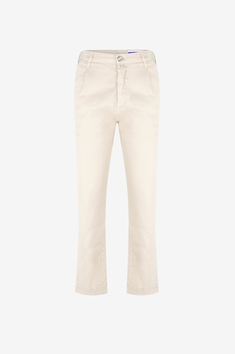 Pantalon chino en coton et lin Henry