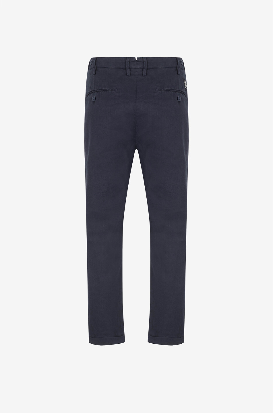 Chinohose aus Baumwolle und Leinen Henry