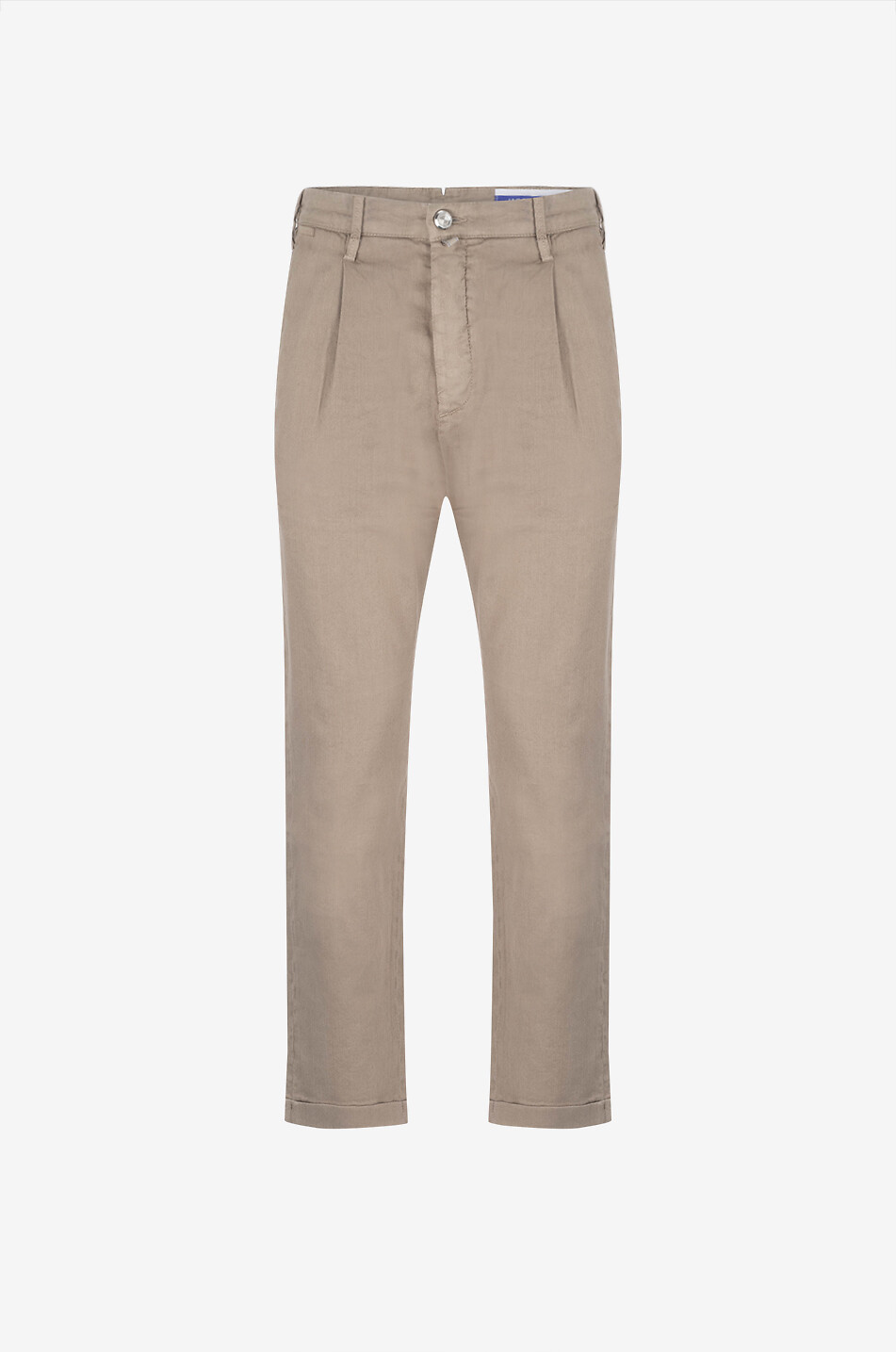 Pantalon chino en coton et lin Henry