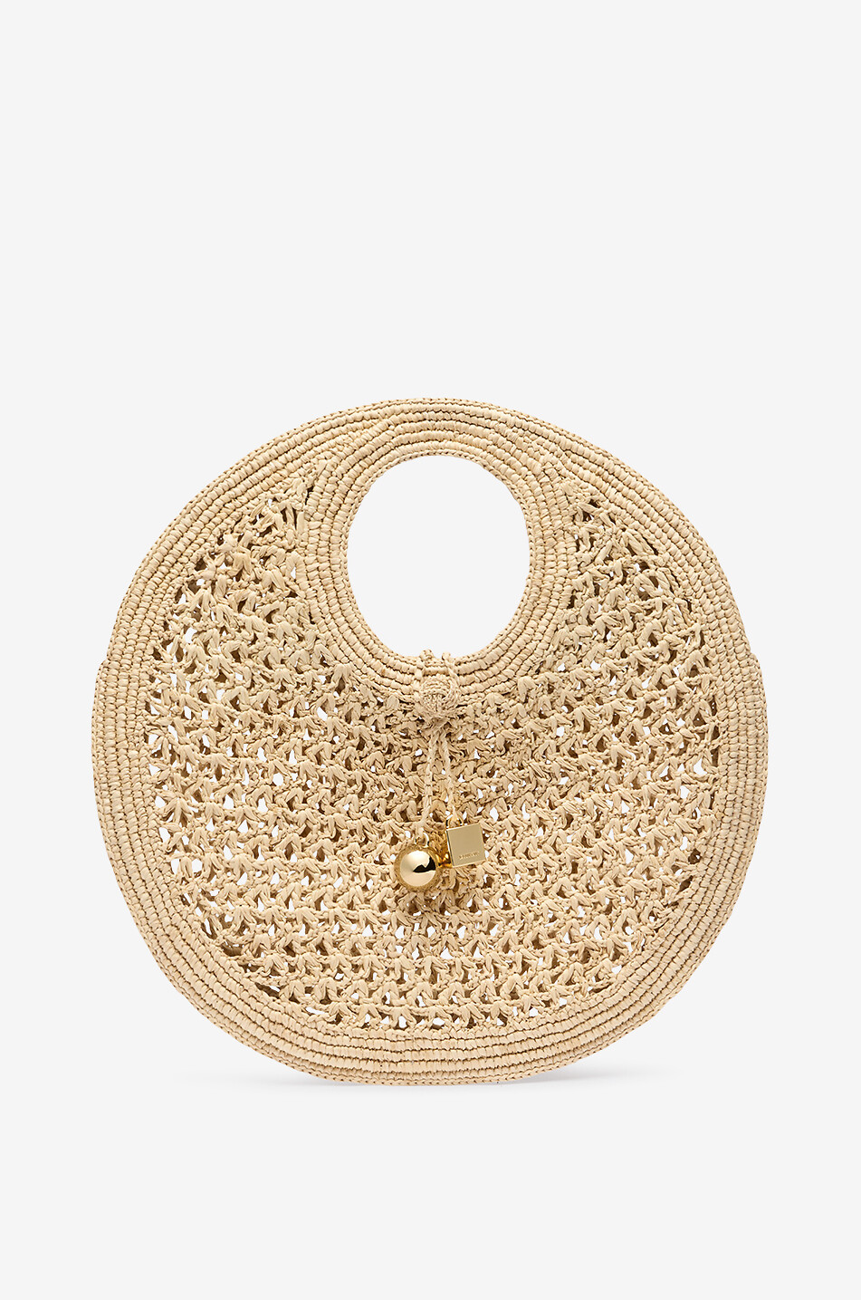 JACQUEMUS Bast-Handtasche Le petit rond Spiaggia Damen BEIGE 1