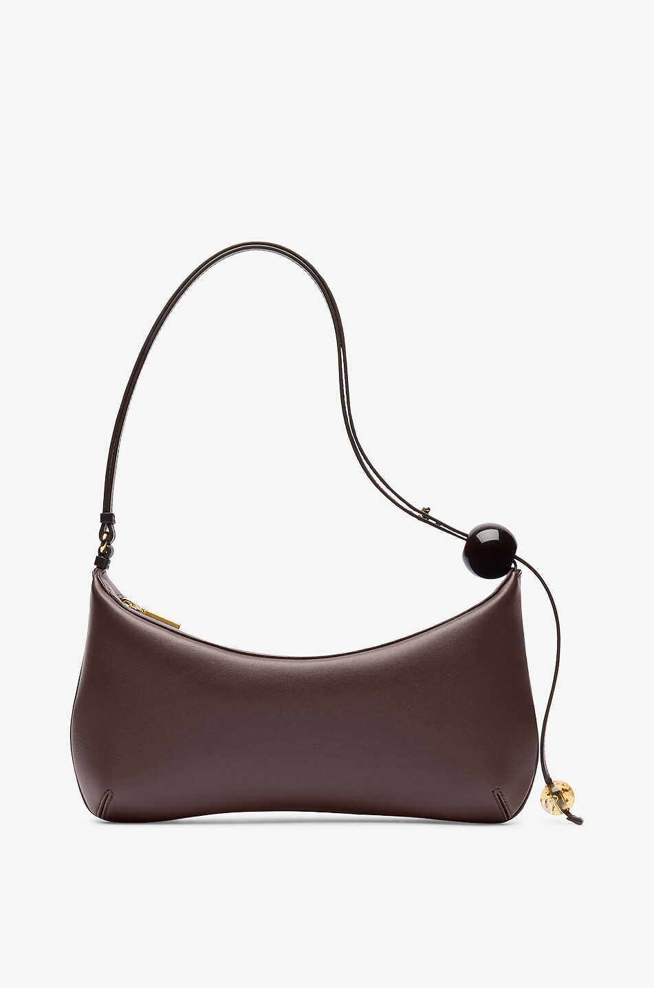 JACQUEMUS Schultertasche aus Nappaleder Le grand Bisou Perle Damen BRAUN 3
