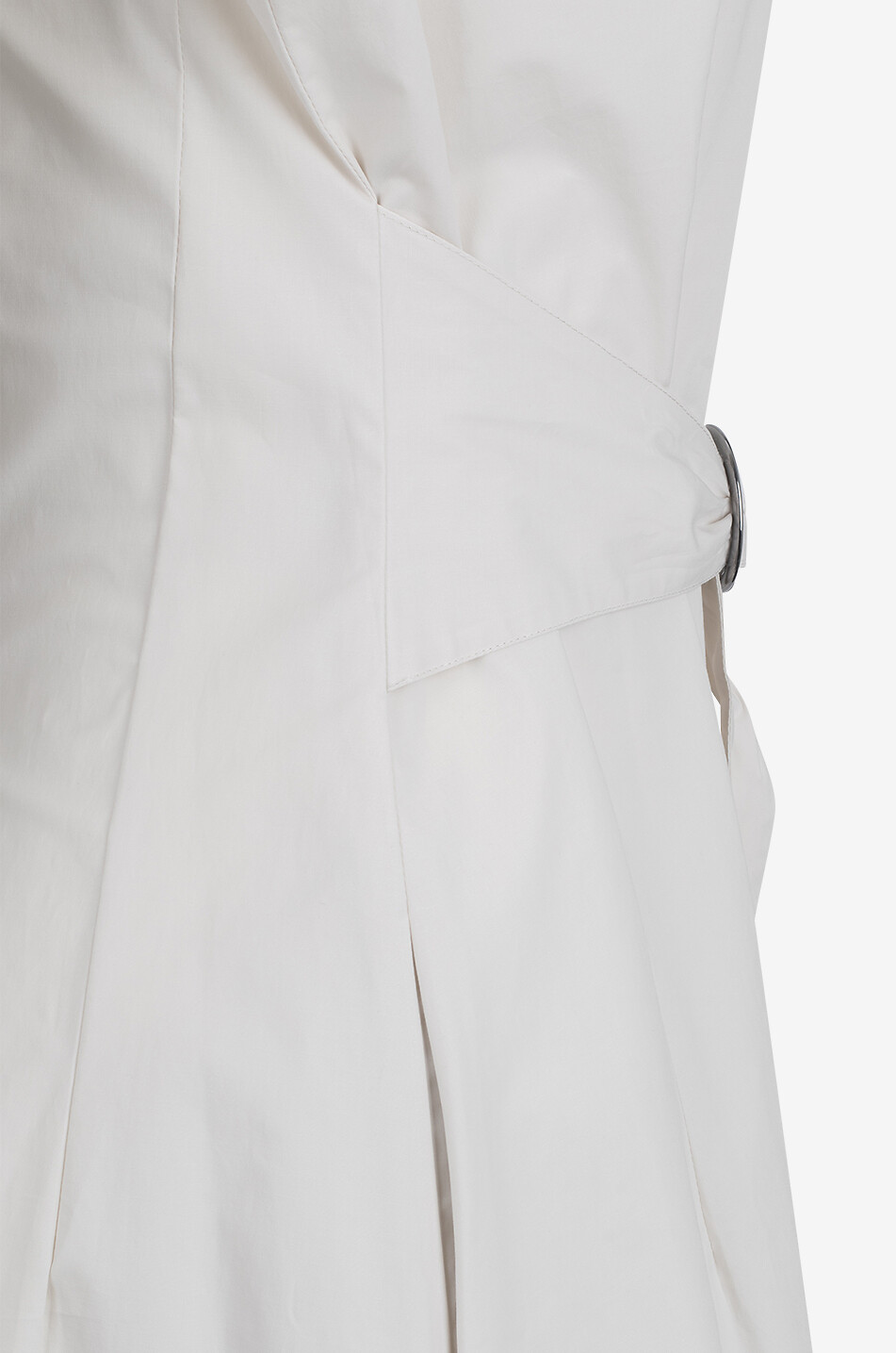 ANTONELLI FIRENZE Mineapolis sleeveless midi shirt dress Women LIGHT GREY 3