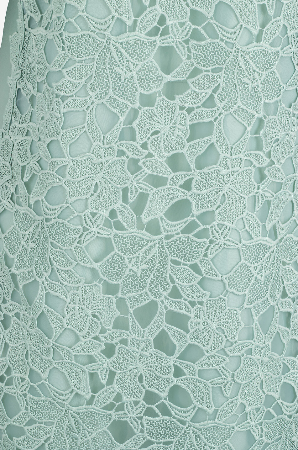 LUISA SPAGNOLI Pendice A-line satin and lace mini dress Women LIGHT GREEN 3