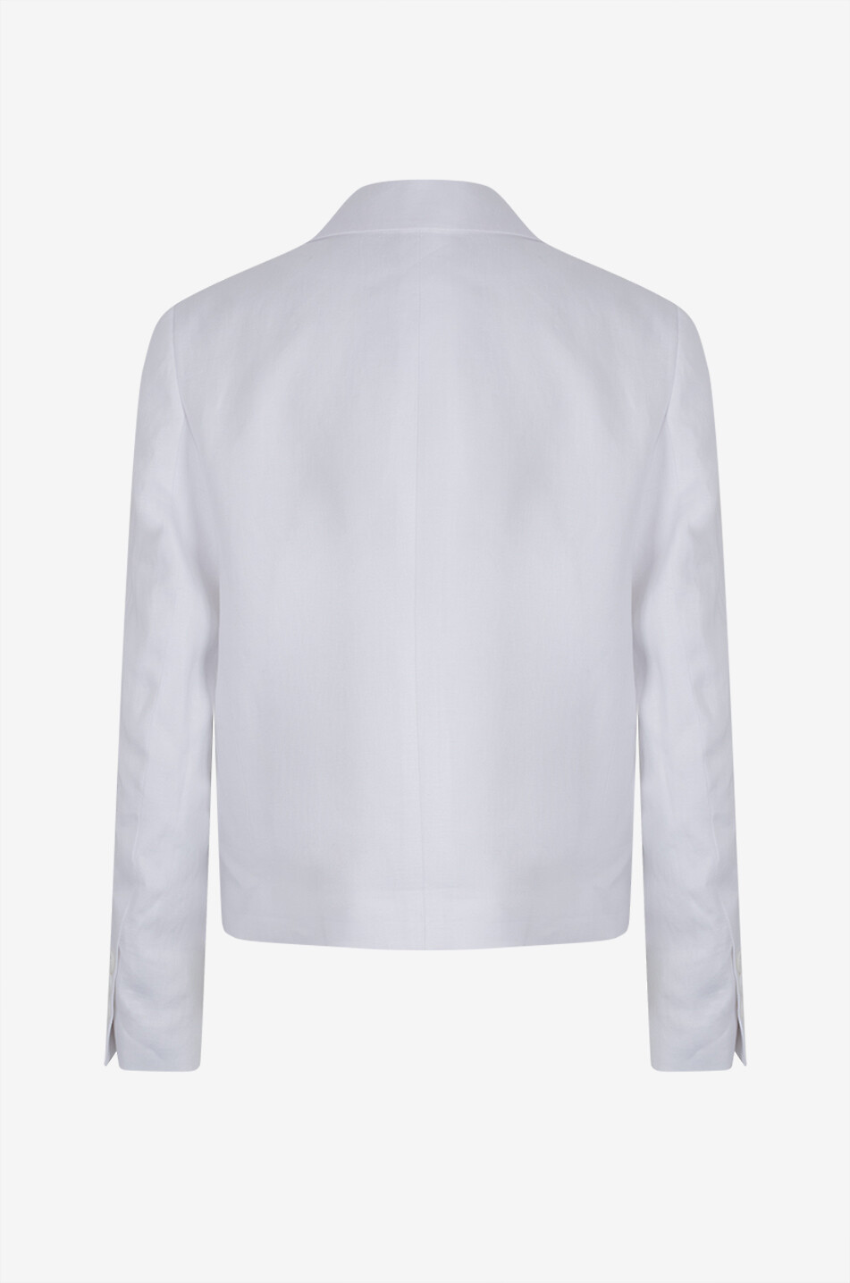 LUISA SPAGNOLI Venasca double-breasted boxy linen blazer Women WHITE 2