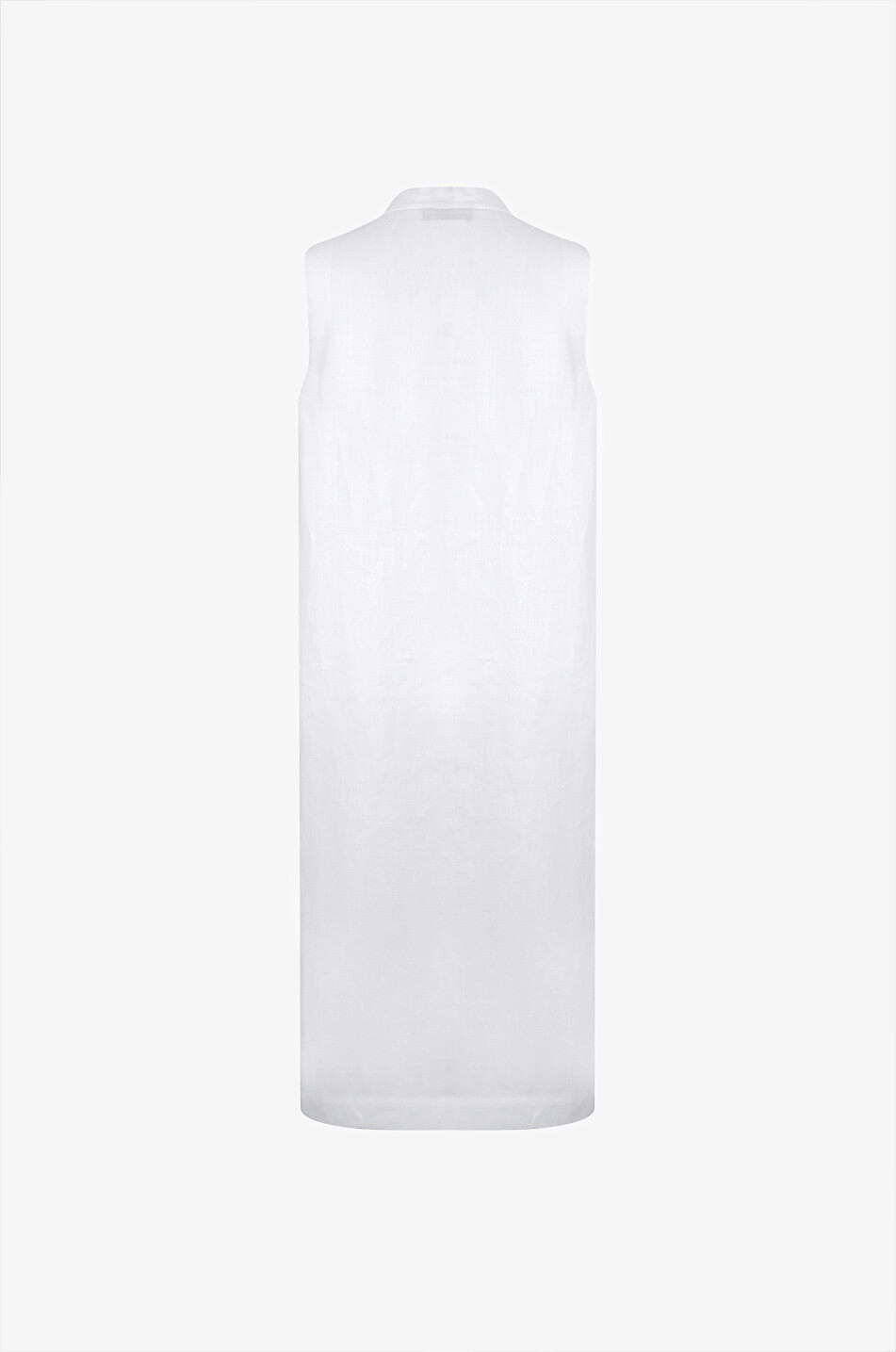 LUISA SPAGNOLI Bertuci sleeveless linen tunic Women WHITE 2