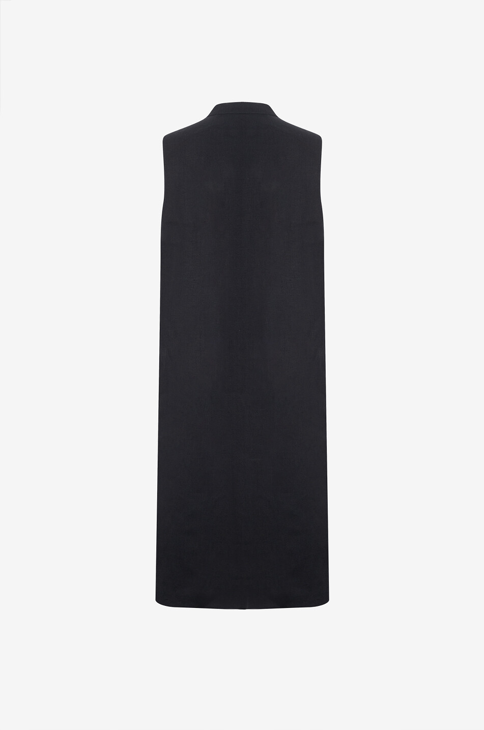 LUISA SPAGNOLI Bertuci sleeveless linen tunic Women BLACK 2