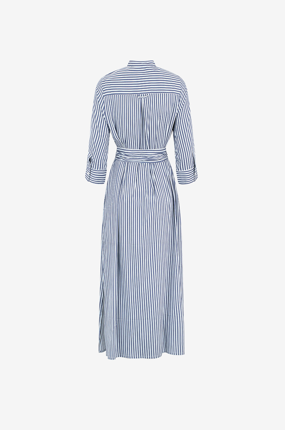 BIANCALANCIA Robe chemise midi rayée fluide avec ceinture Femme MULTICOLORE 2