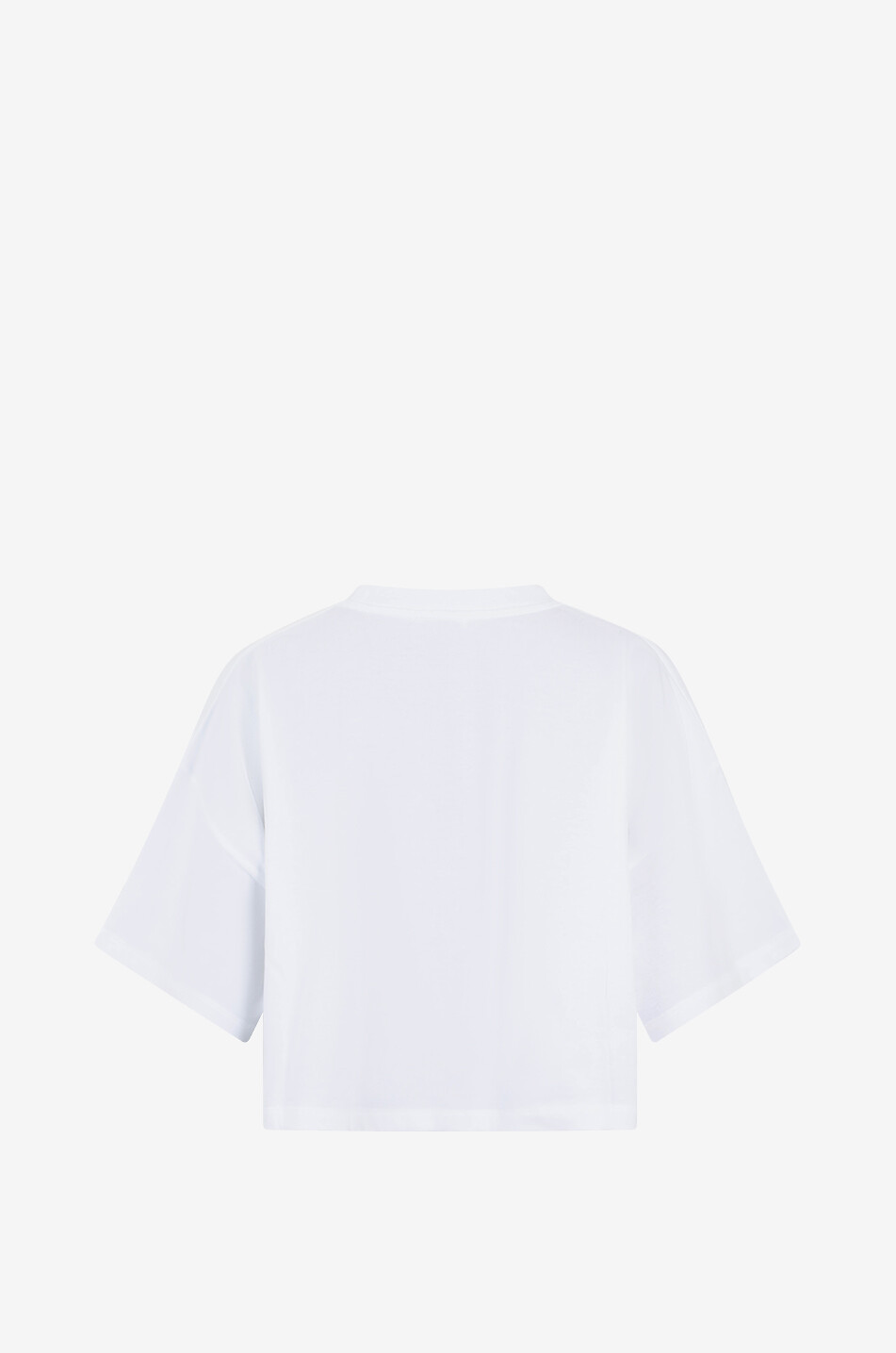 CHLOE T-shirt oversize raccourci Logo Femme BLANC 2
