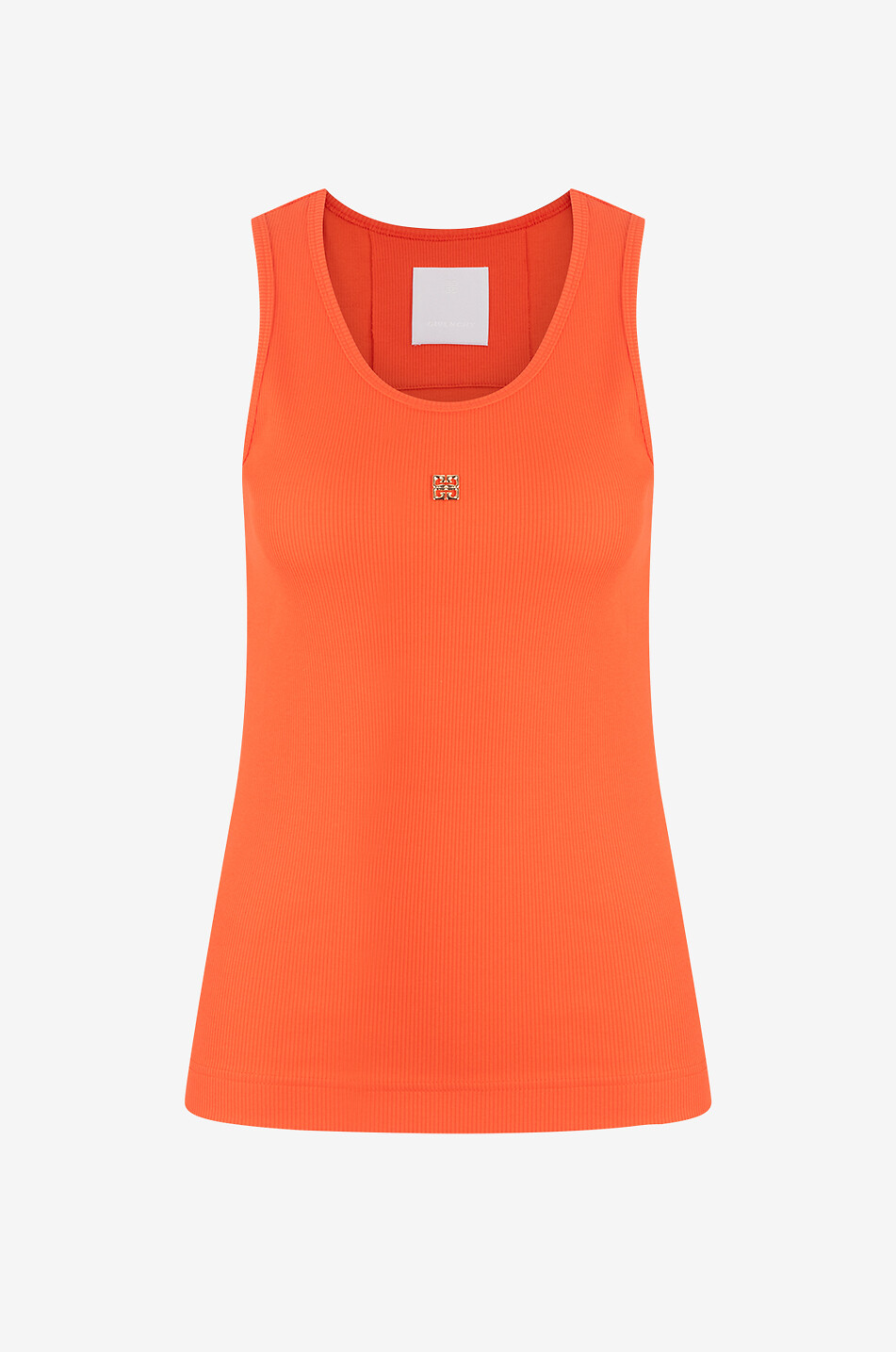 GIVENCHY 4G Liquid ribbed tank top Women ORANGE 1