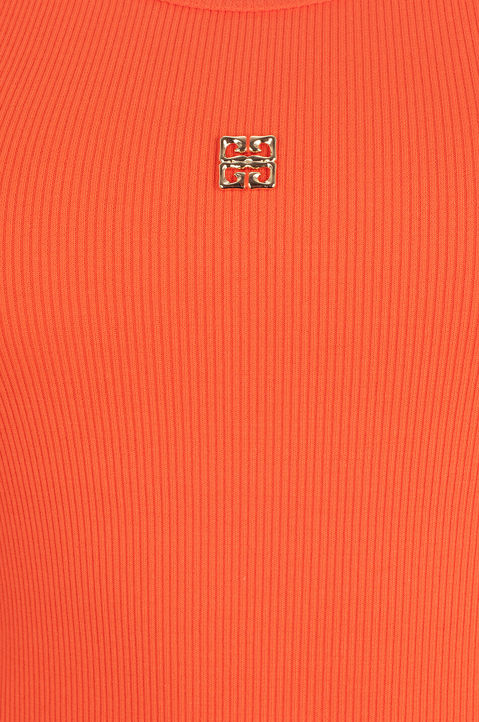 GIVENCHY 4G Liquid ribbed tank top Women ORANGE 3