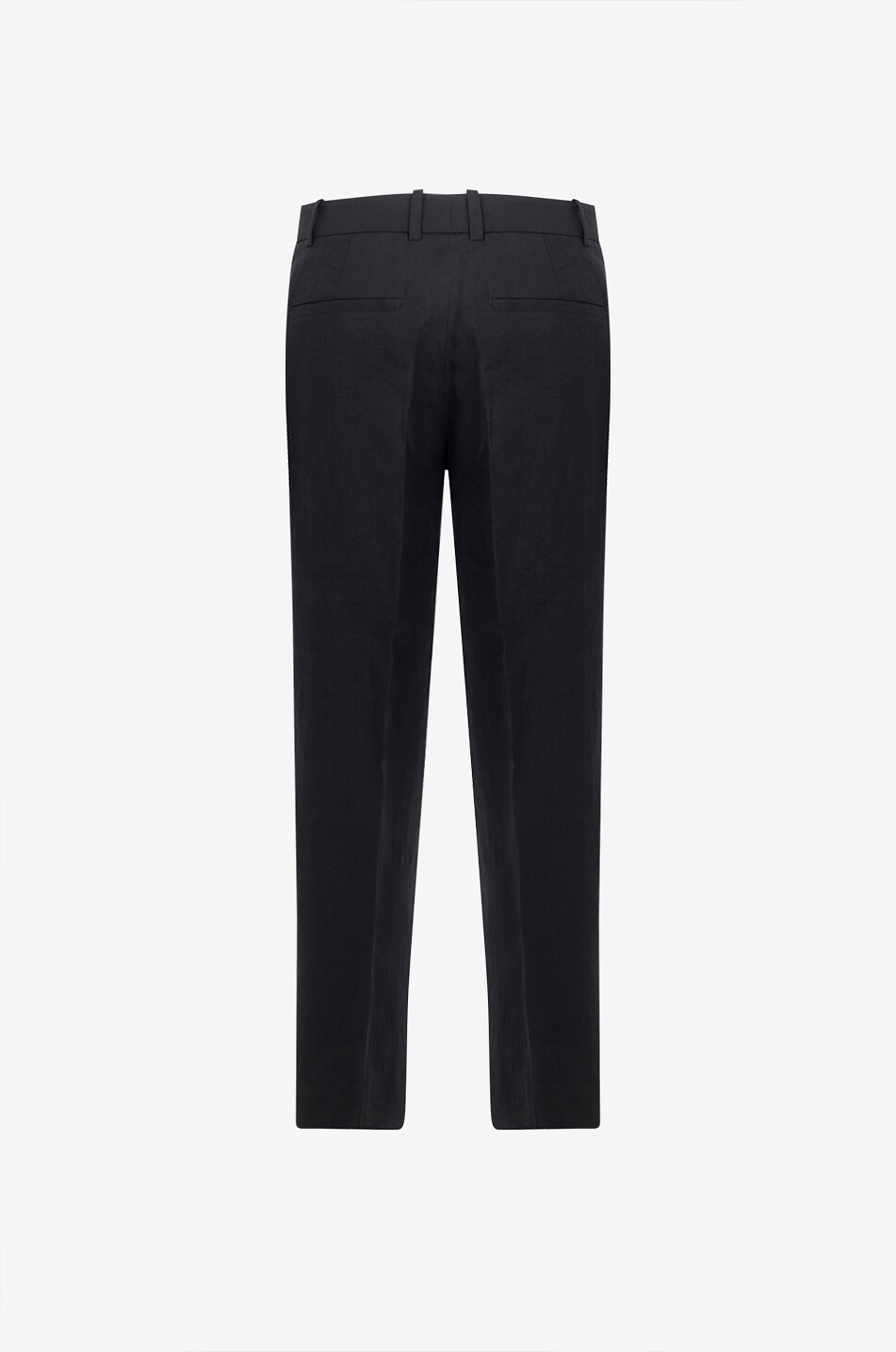 LUISA SPAGNOLI Pantalon droit raccourci en lin Arale Femme NOIR 2