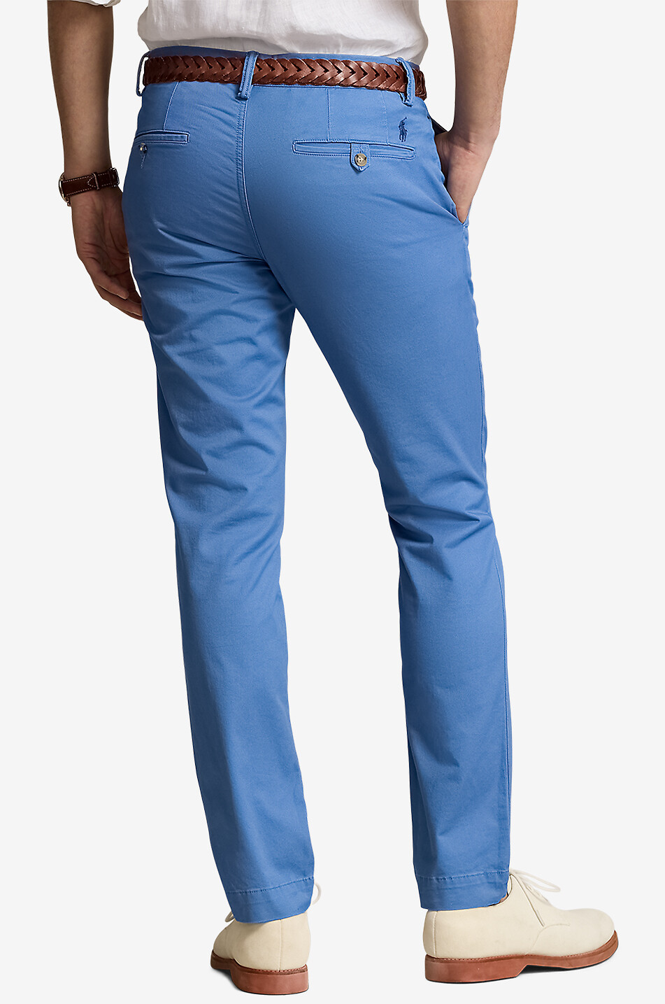 POLO RALPH LAUREN Pantalon chino slim en coton stretch Bedford Homme BLEU 3