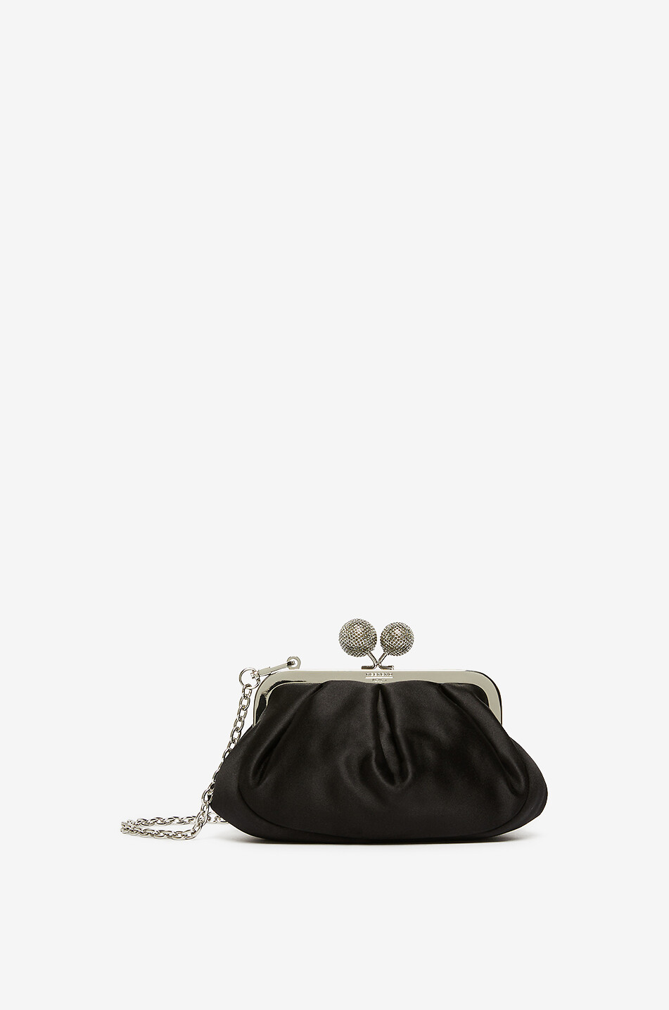 WEEKEND MAX MARA Pasticcino Small Emmy rhinestone-adorned satin bag Women BLACK 1