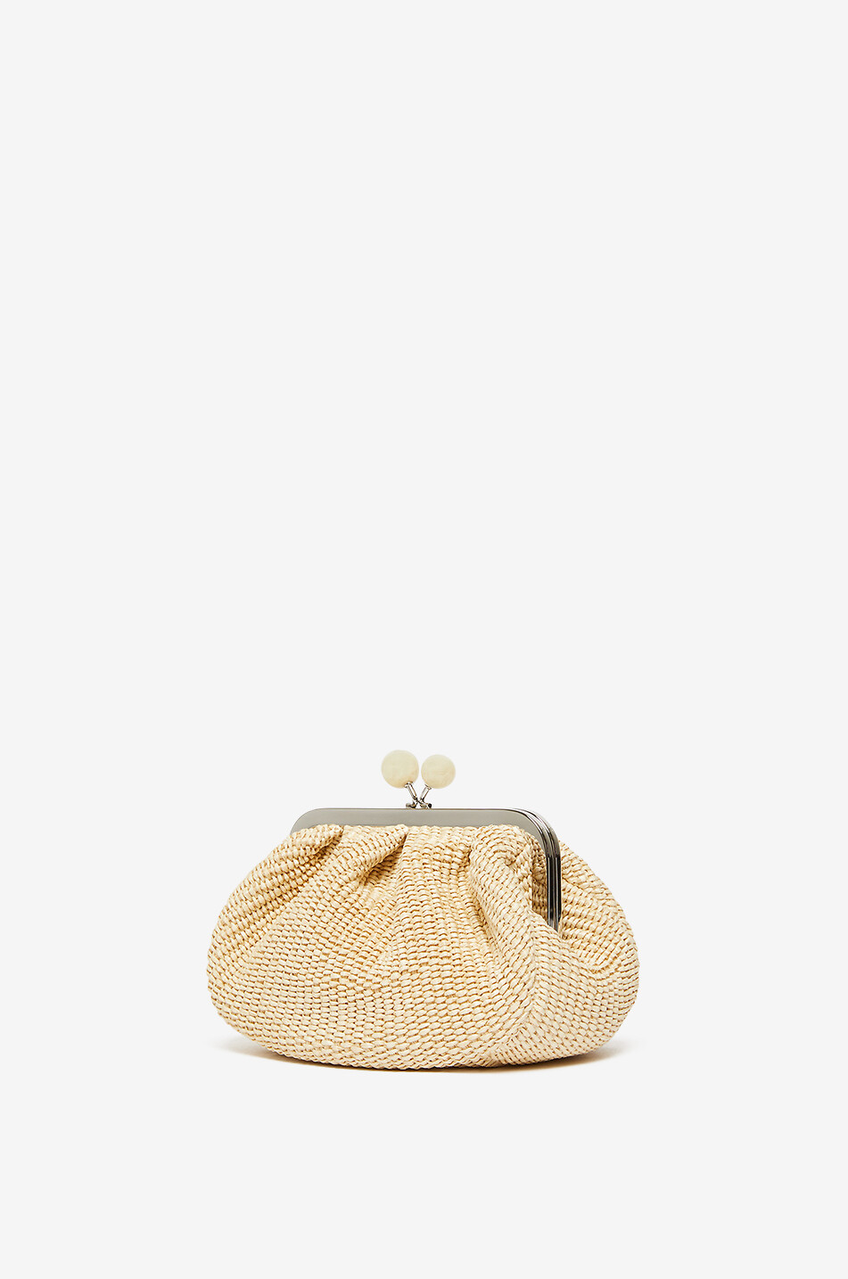 WEEKEND MAX MARA Basttasche Pasticcino Small Palmas Damen WEISS 2