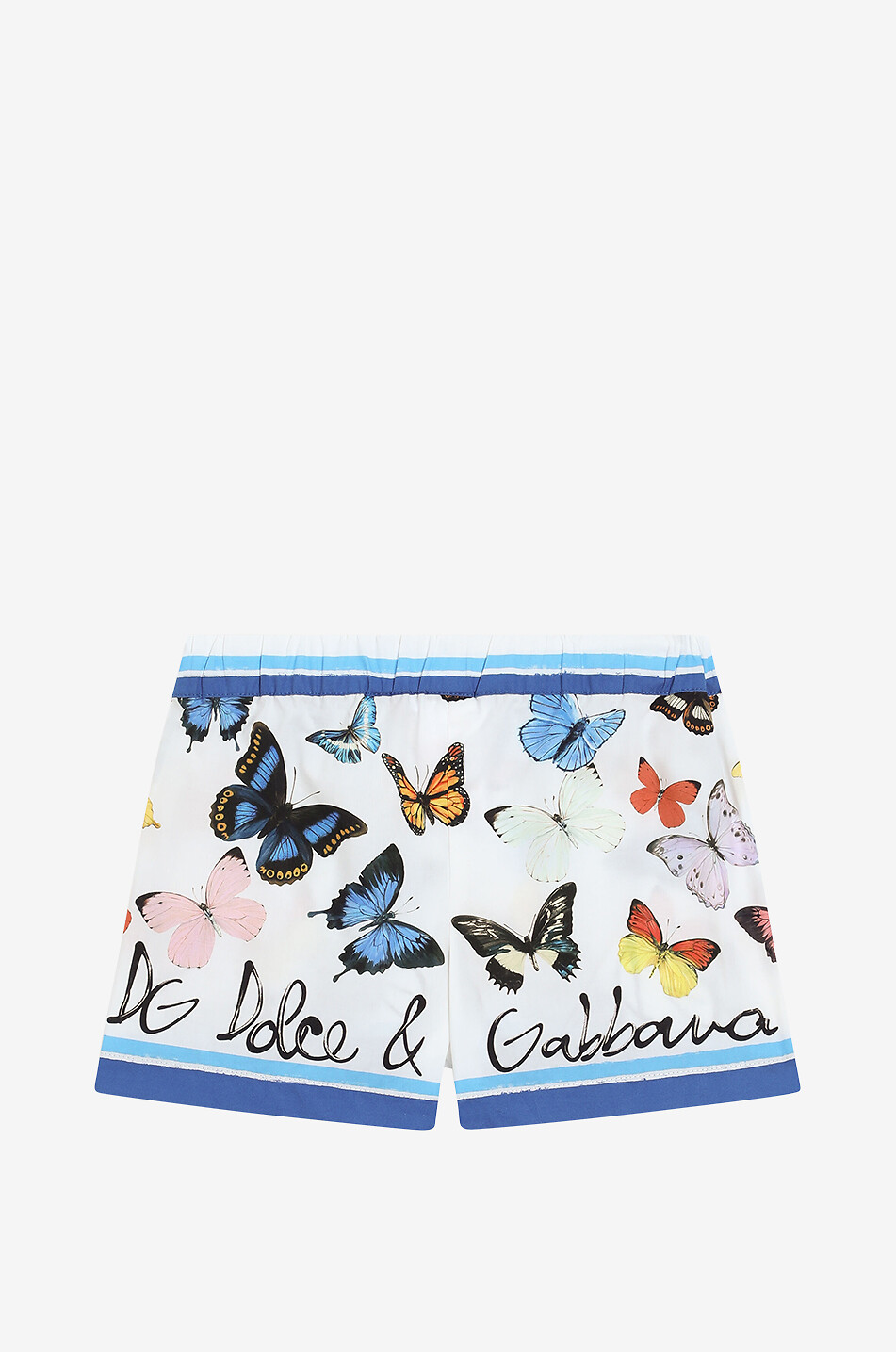 DOLCE & GABBANA Farfalle baby poplin shorts Baby MULTI COLOURED 2