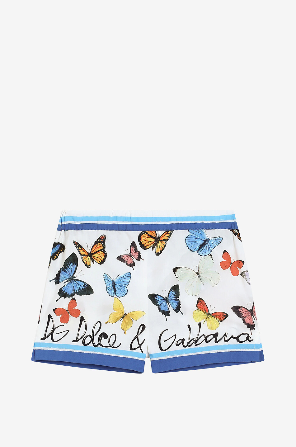 DOLCE & GABBANA Farfalle baby poplin shorts Baby MULTI COLOURED 1