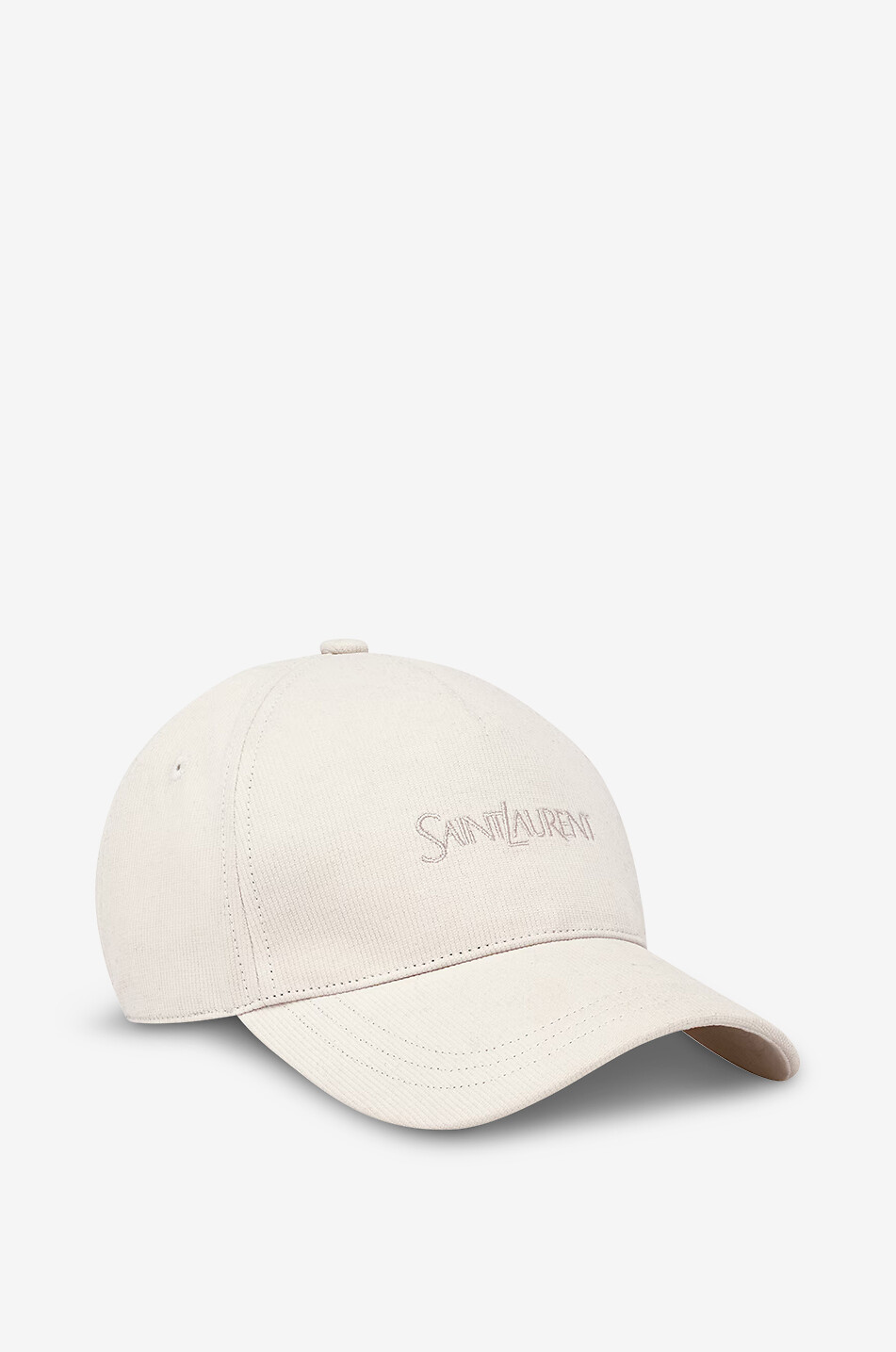 SAINT LAURENT embroidered corduroy baseball cap