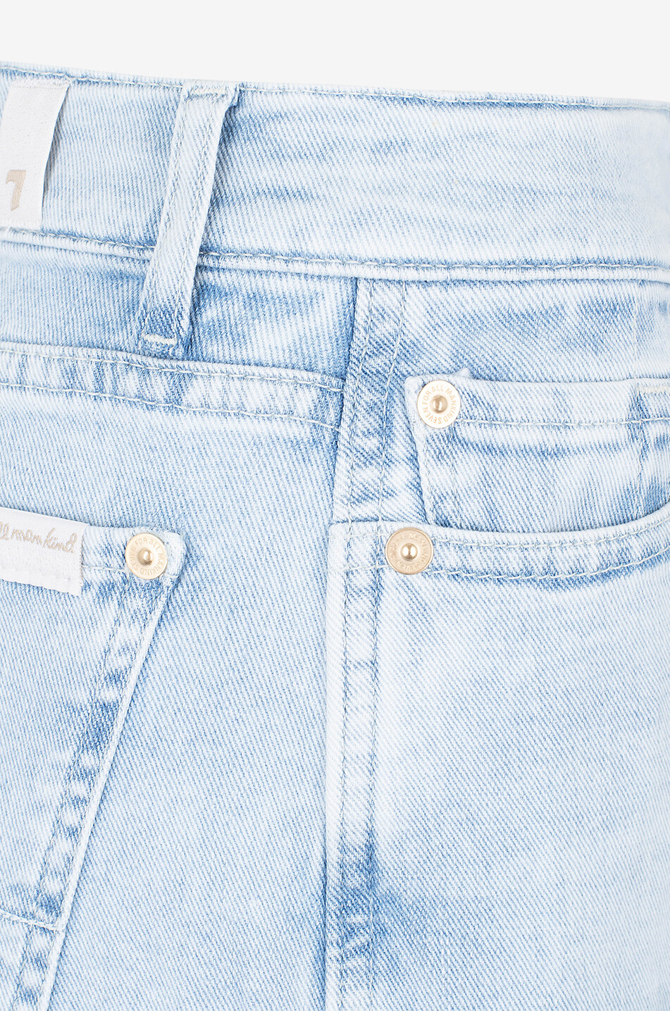 7 FOR ALL MANKIND Jeans mit weitem Bein aus Baumwolle Lotta Damen HELLBLAU 3