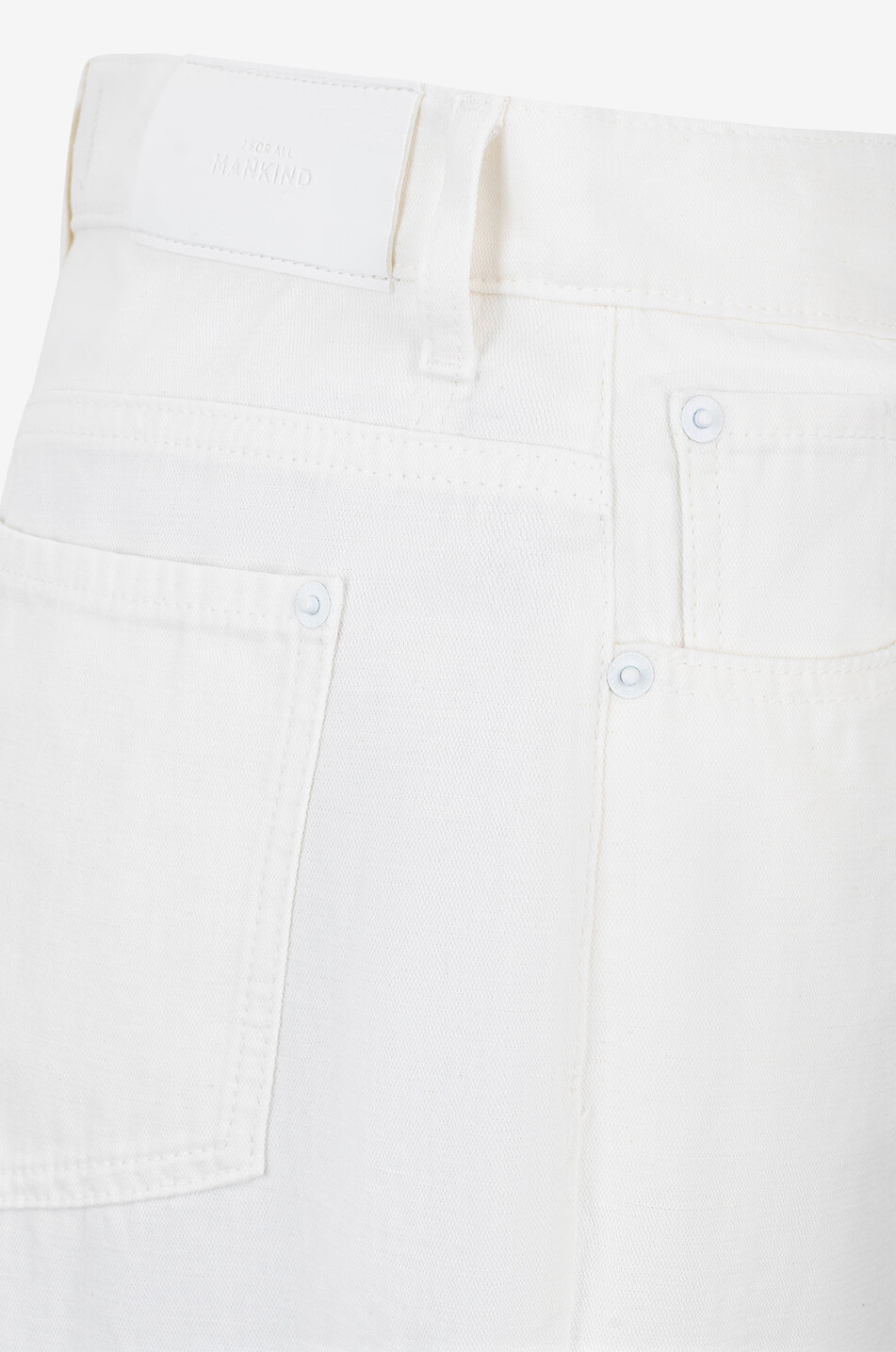 Jeans mit weitem Bein aus Baumwolle und Leinen Tess