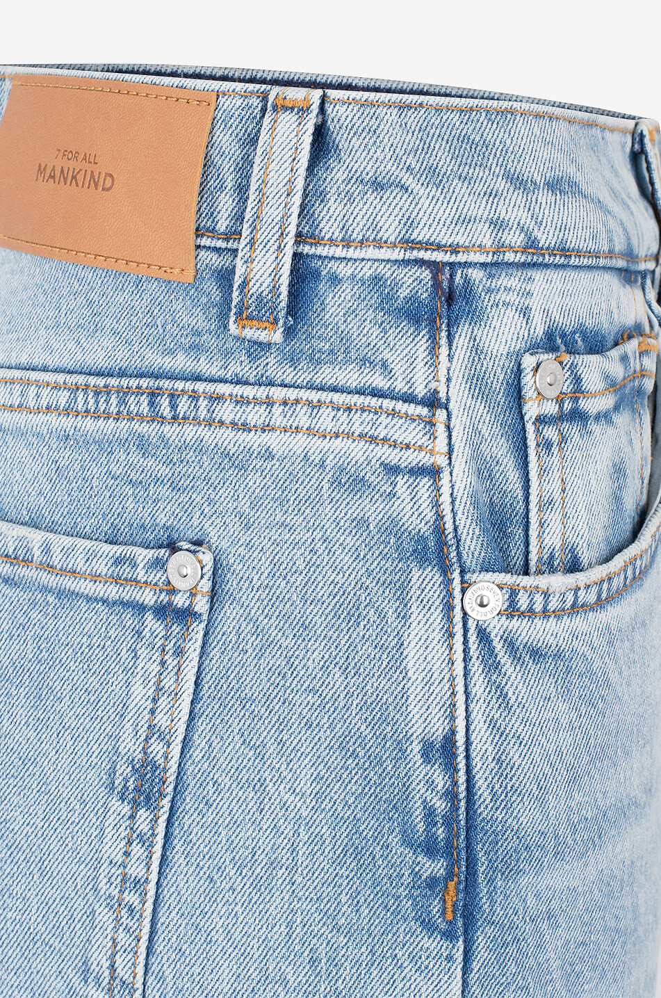 Helle Jeans mit weitem Bein aus Baumwolle Tess
