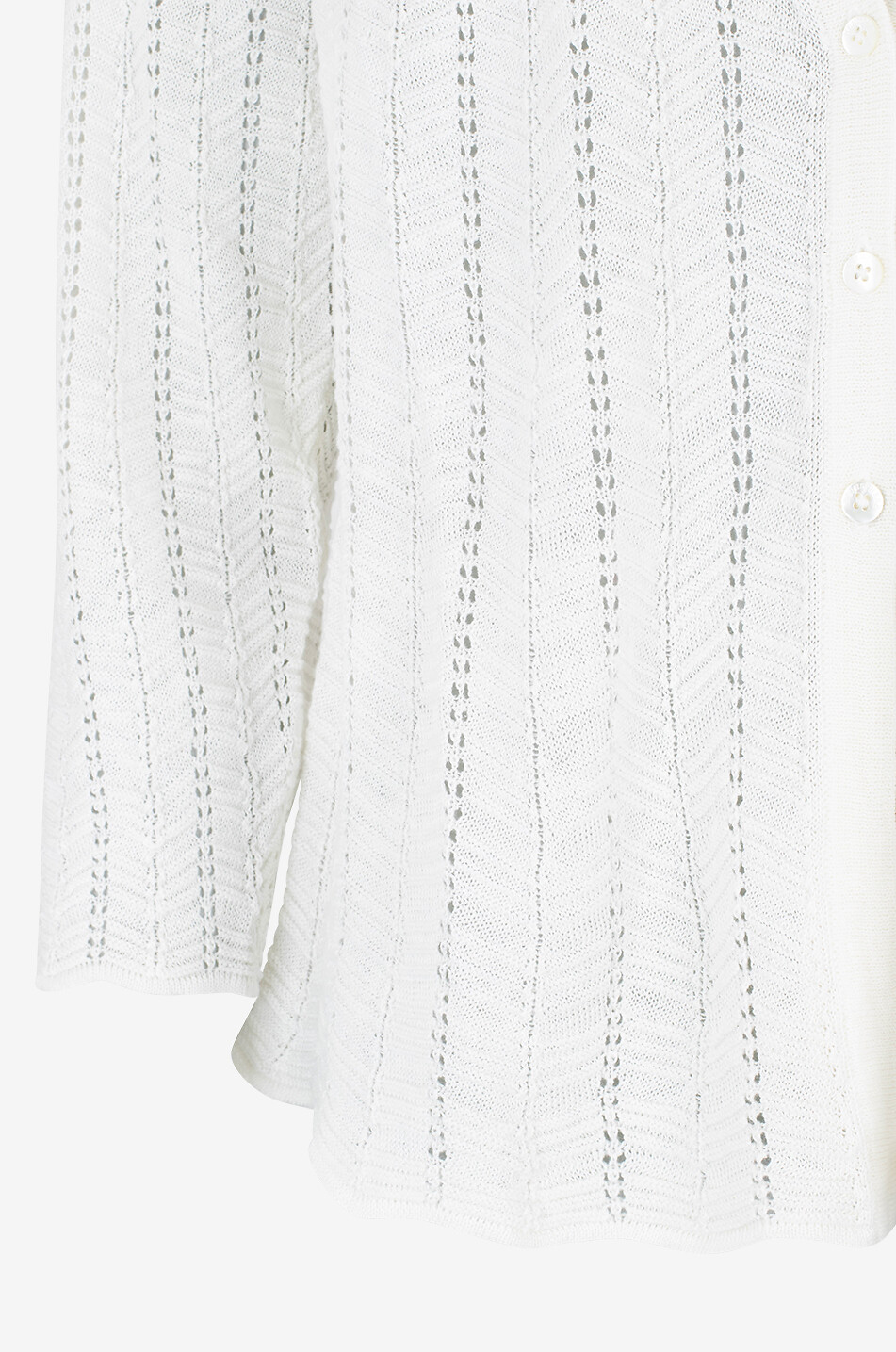 Cardigan ajouré ample en lin