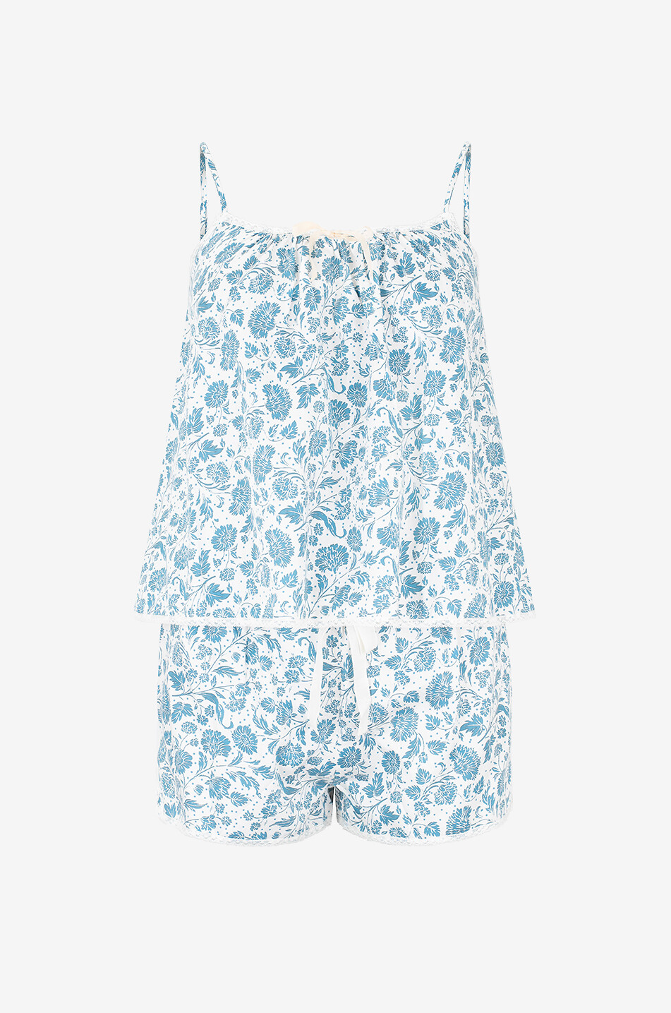 Pyjama court en coton Marguerite