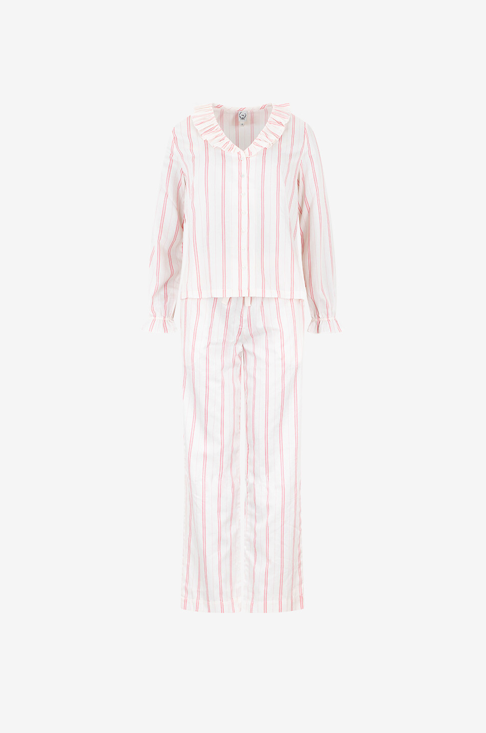 LALIDE A PARIS Pyjama en coton rayé Nadege Femme MULTICOLORE 1
