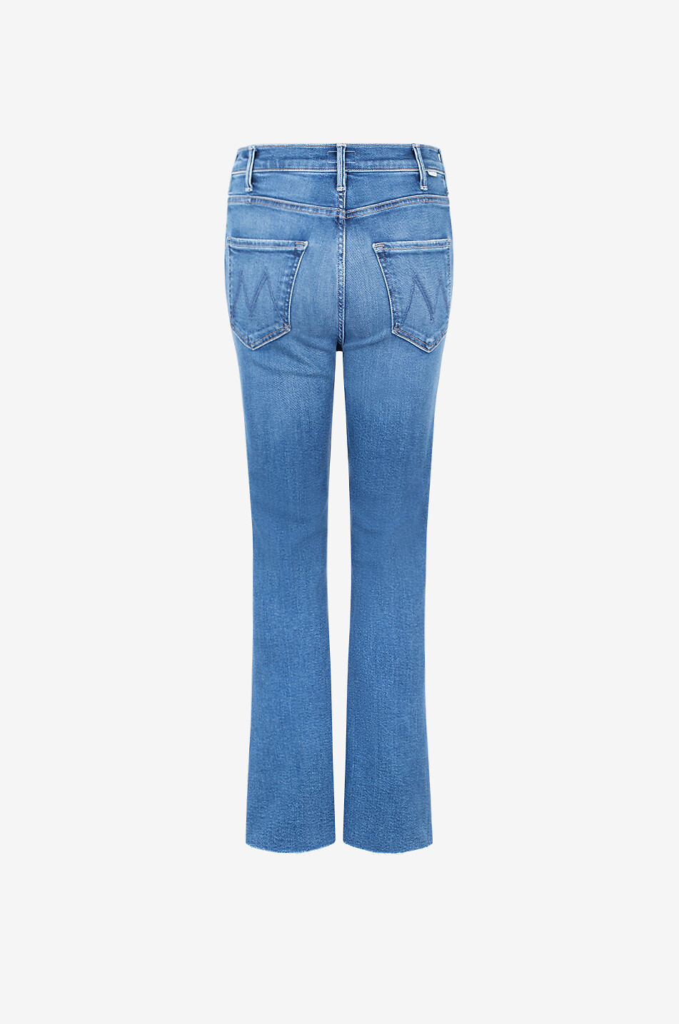 MOTHER The Hustler Ankle Fray cotton flared jeans Women DARK BLUE 2