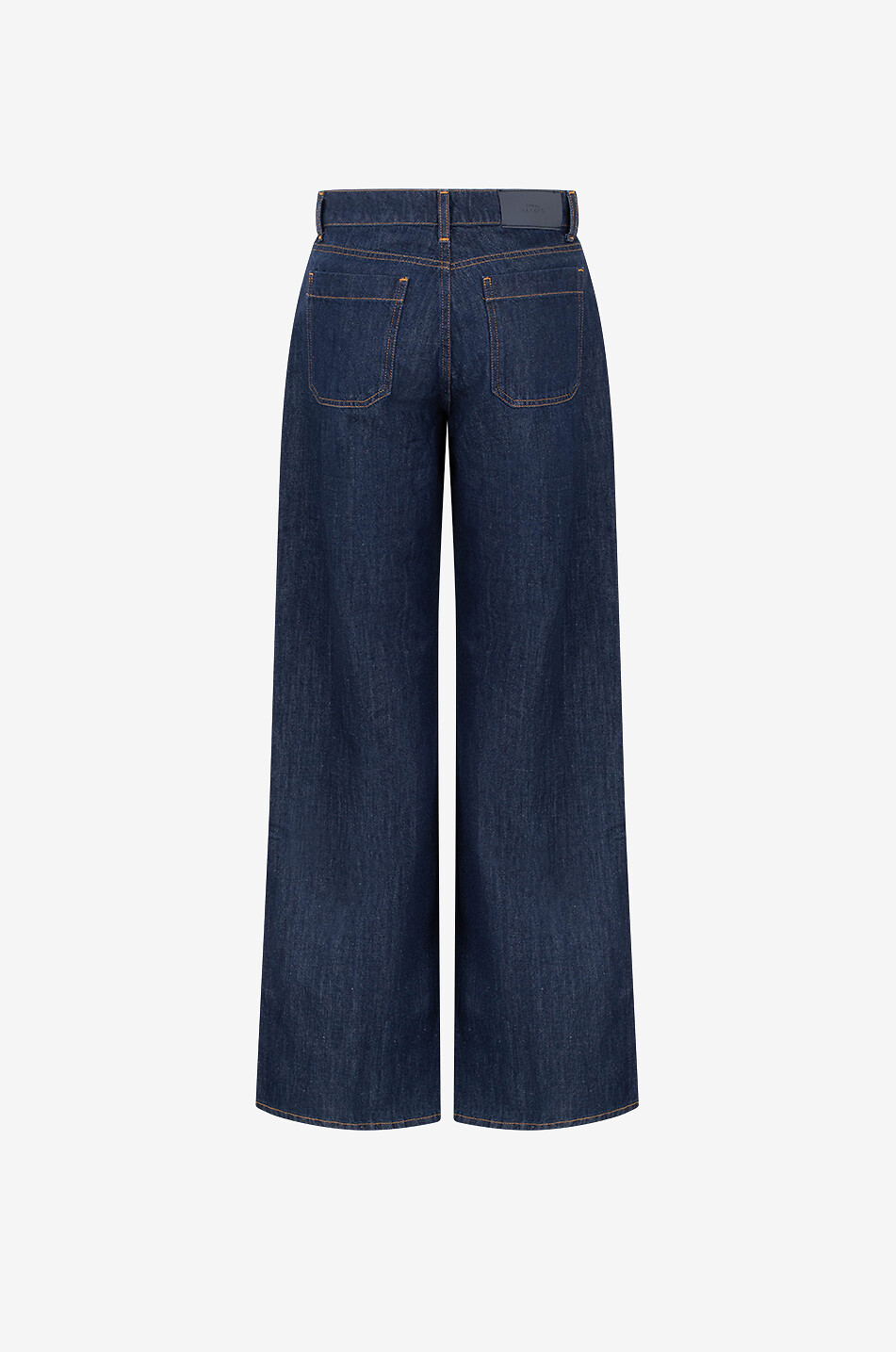 Dunkle Jeans mit weitem Bein und hoher Taille Lotta