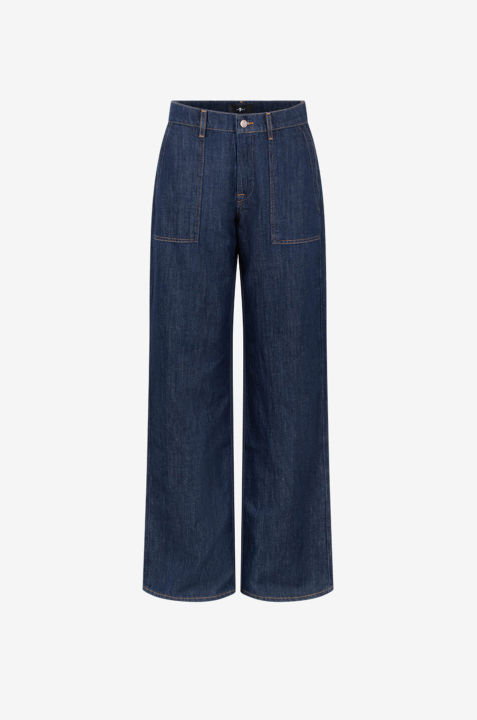 Dunkle Jeans mit weitem Bein und hoher Taille Lotta