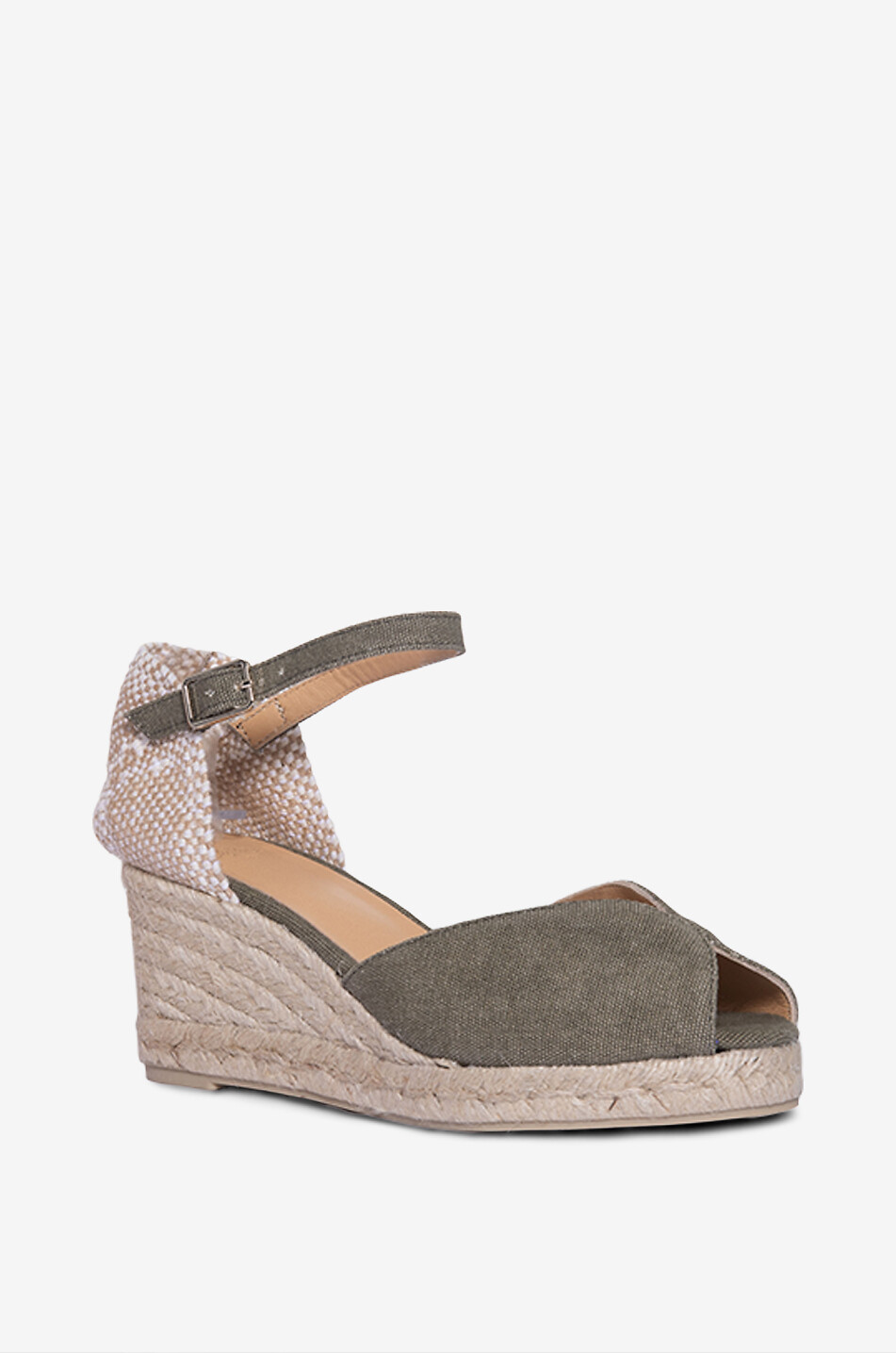 Epadrilles compensées en coton Bianca