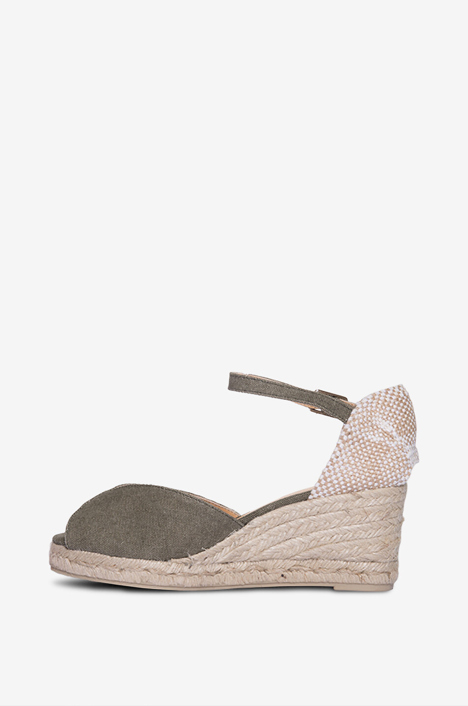 Epadrilles compensées en coton Bianca