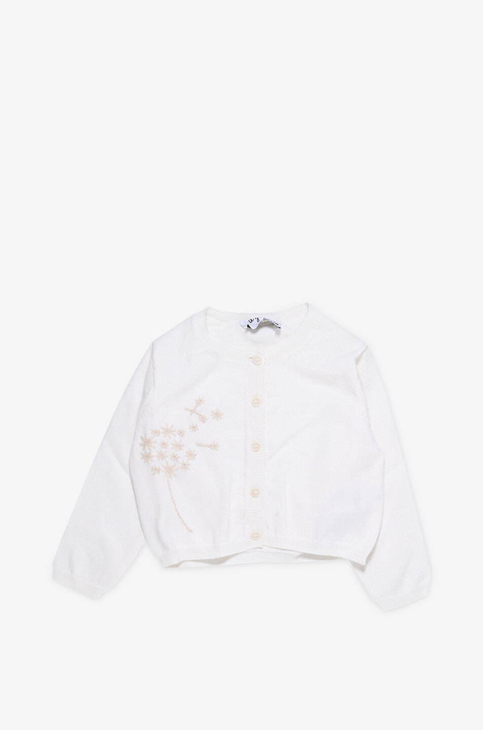Cardigan für Babys aus Baumwolle mit Pusteblumenstickerei