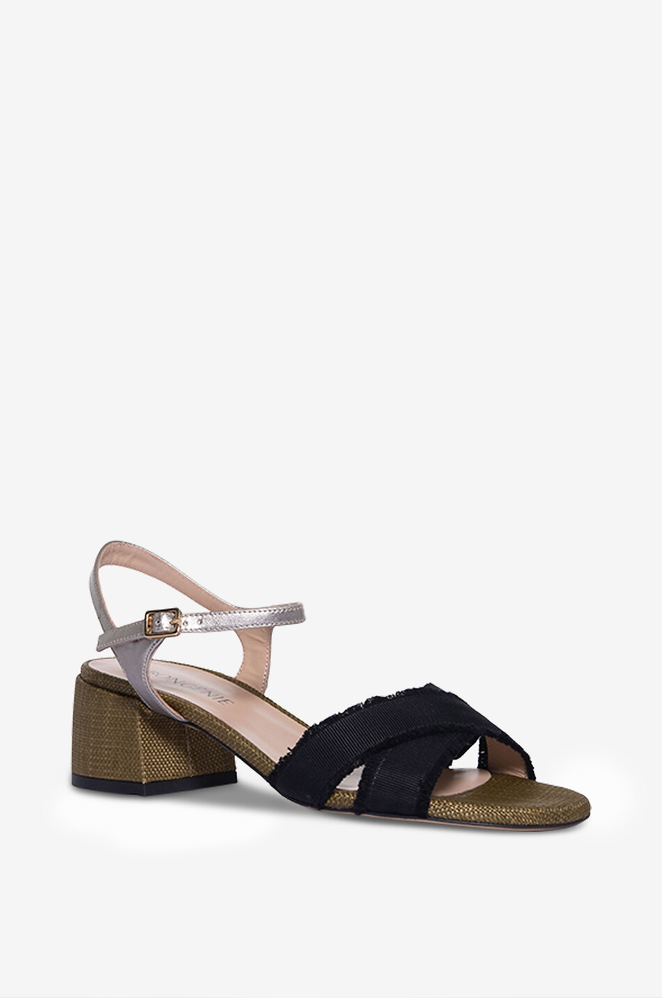 BONGÉNIE Sandales en toile Elyssia Farro 50 Femme KAKI 1