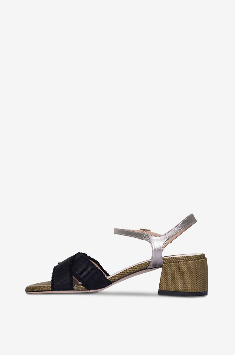 BONGÉNIE Sandales en toile Elyssia Farro 50 Femme KAKI 3