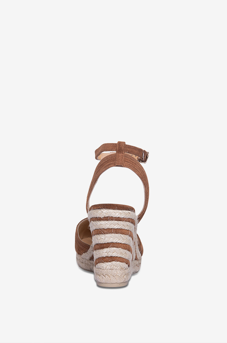 Cocoa jute and rayon wedge espadrilles