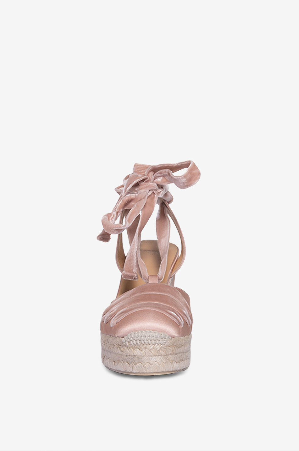 CASTANER Cersei satin wedge espadrilles Women LIGHT PINK 2