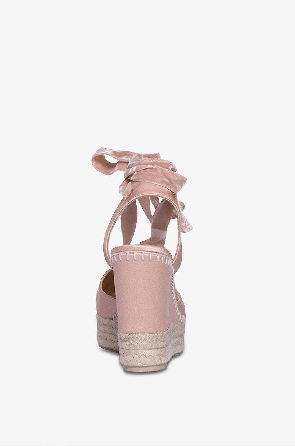 CASTANER Cersei satin wedge espadrilles Women LIGHT PINK 4